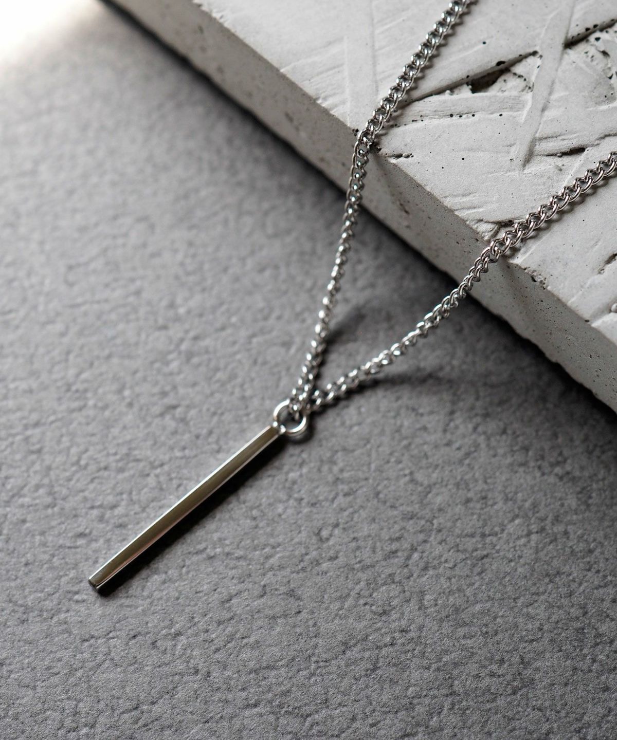 シンプルバーステンレスプチペンダント