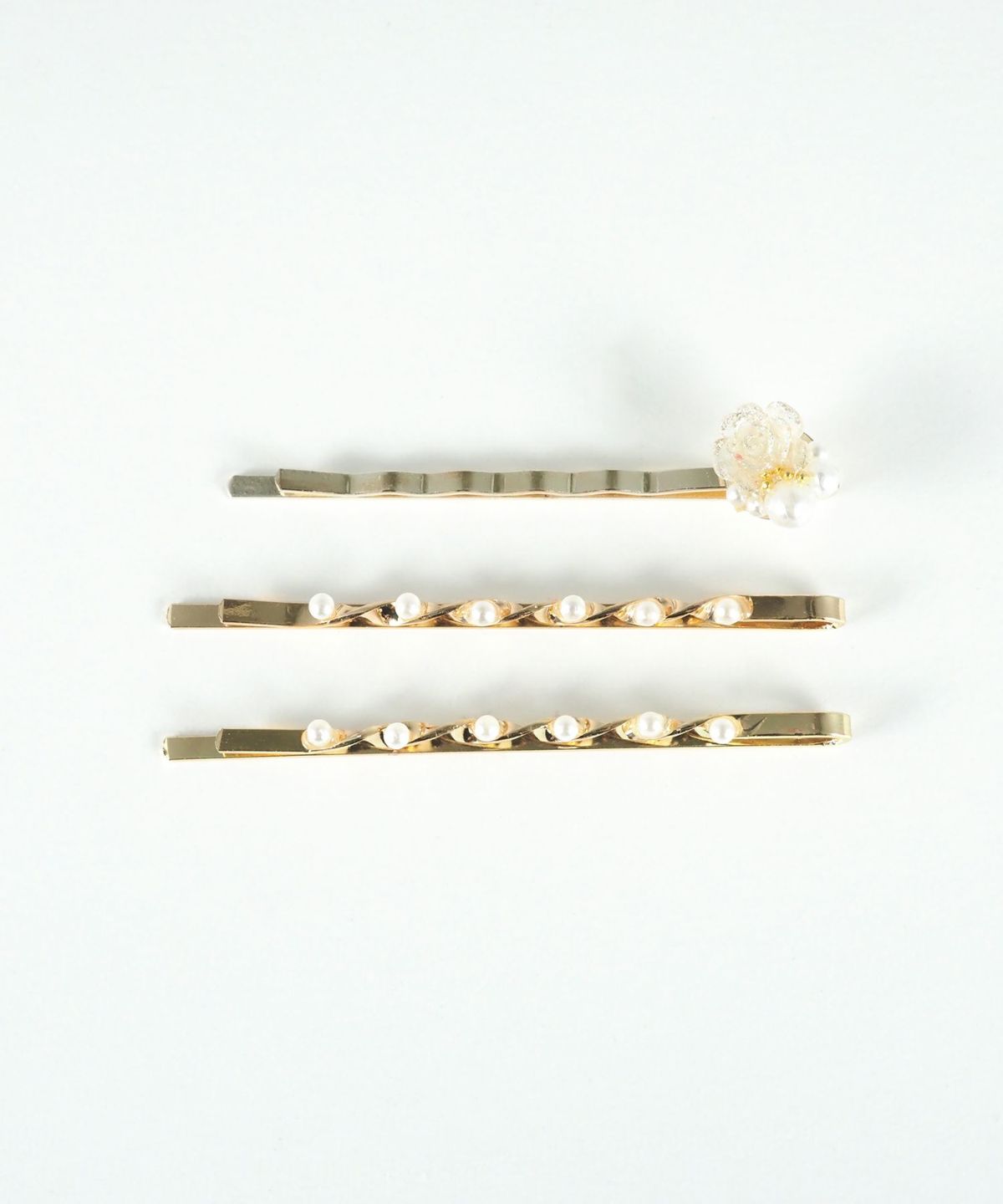 ローズパールヘアピン3Pセット