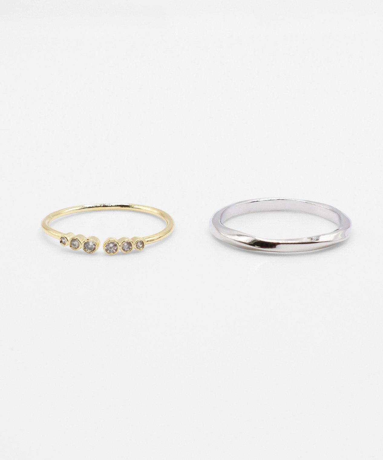 バイカラーオープンセットリング