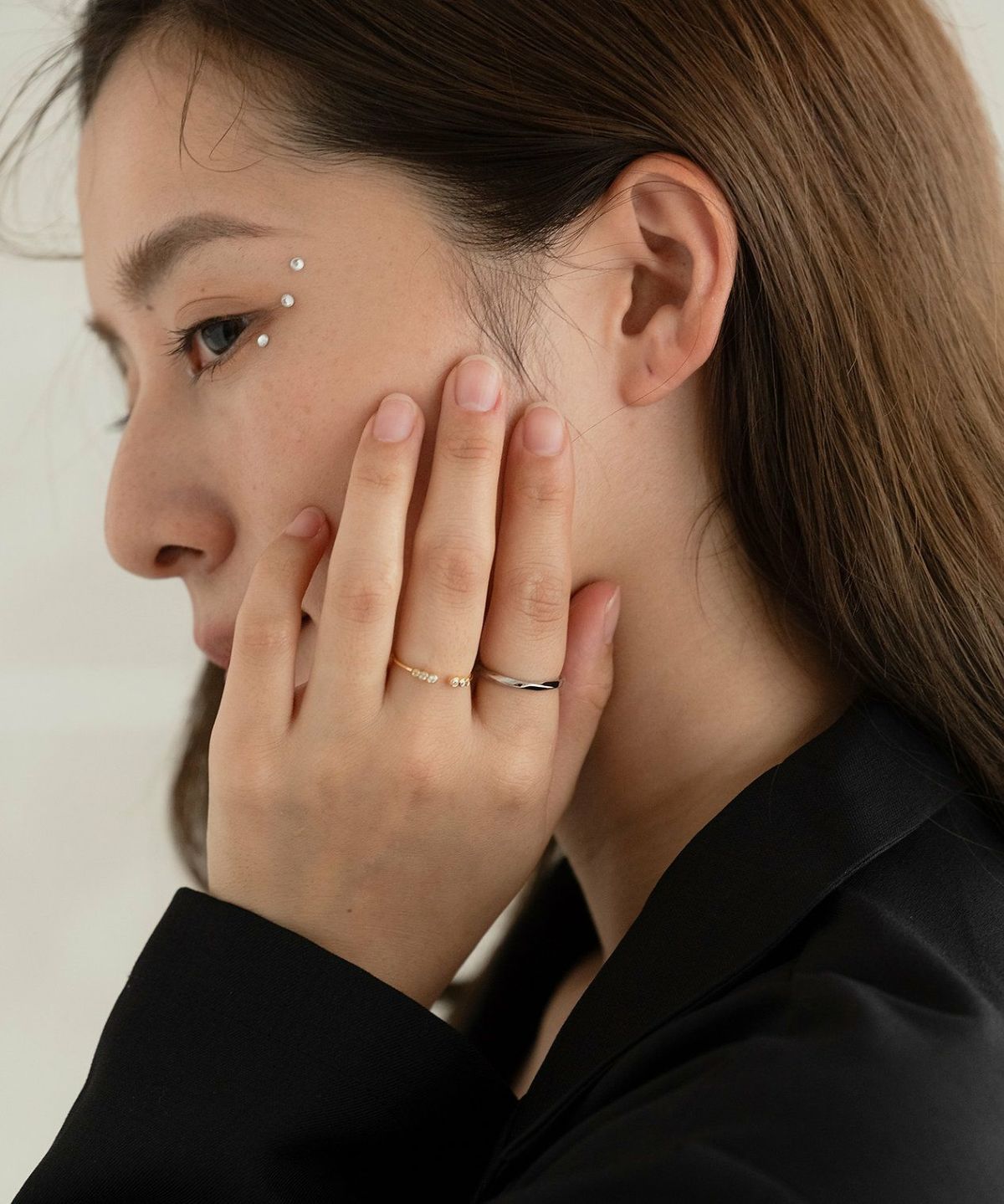 バイカラーオープンセットリング