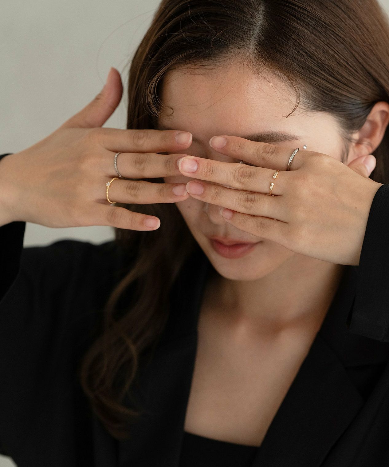 バイカラーオープンセットリング