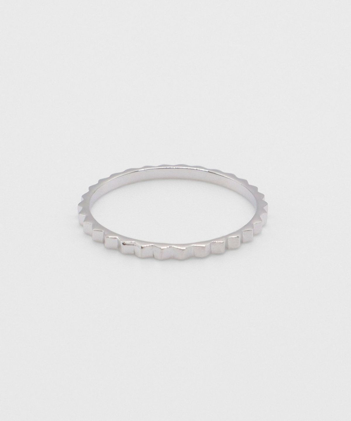 バイカラーポイントストーンセットリング