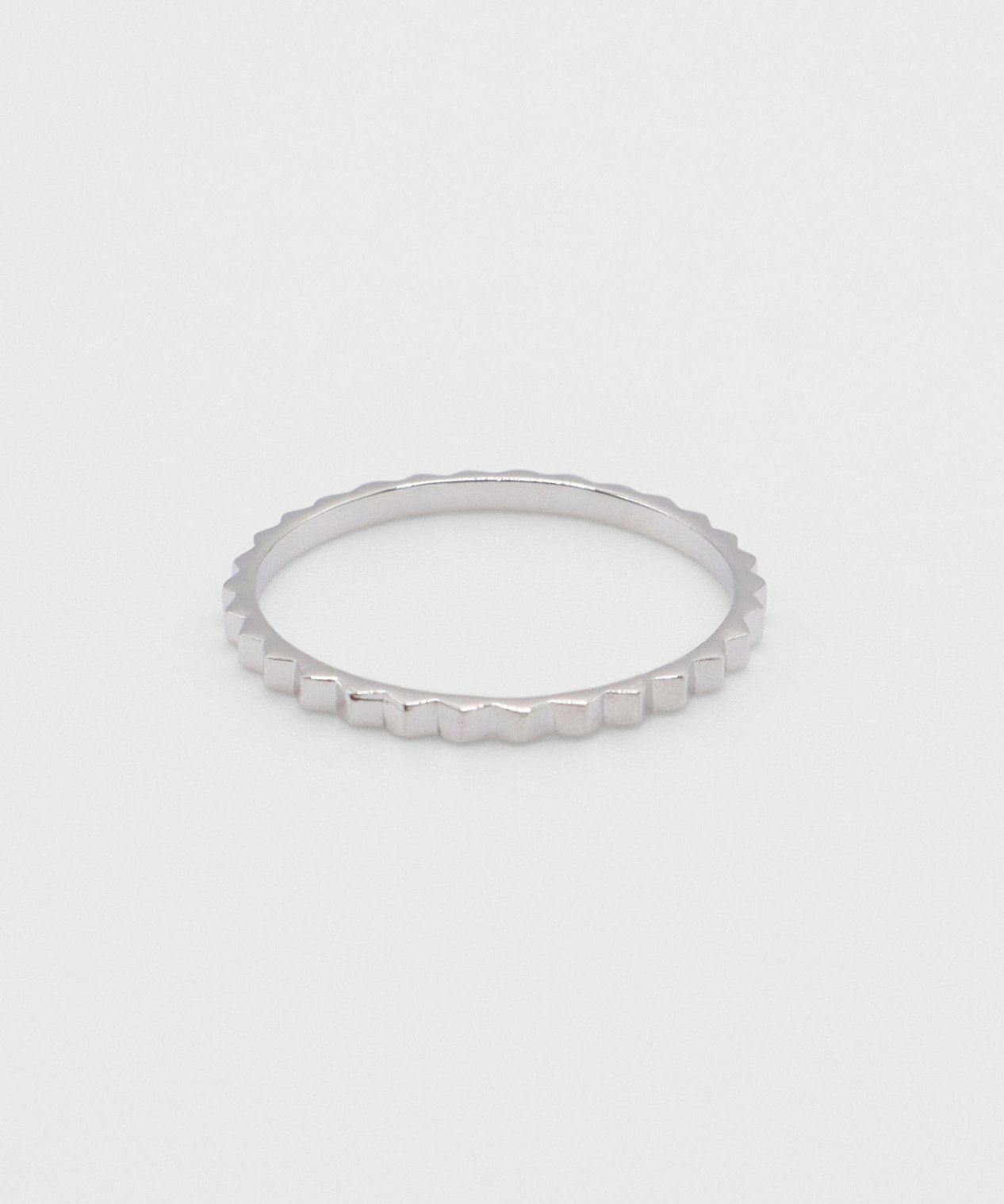 バイカラーポイントストーンセットリング