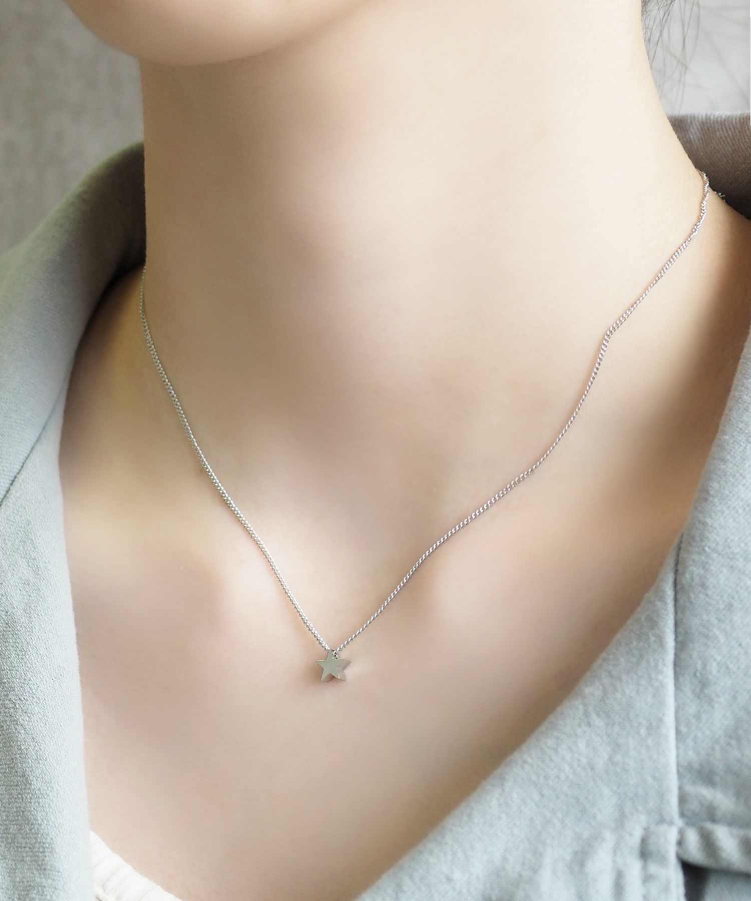 フラットスターステンレスプチペンダント