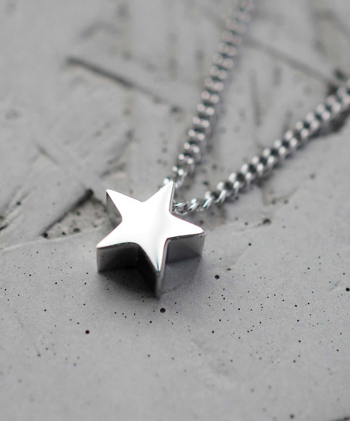 フラットスターステンレスプチペンダント