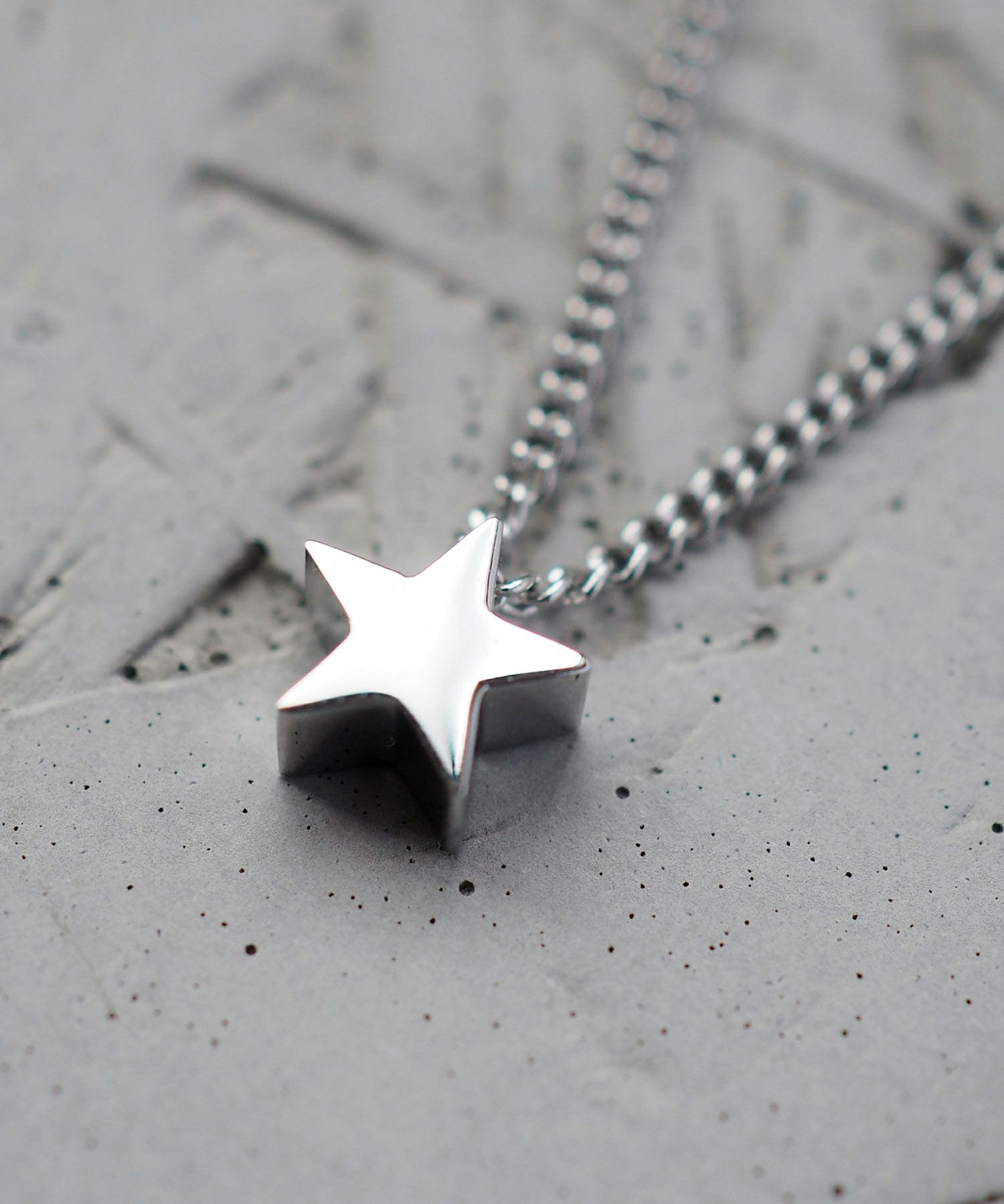 フラットスターステンレスプチペンダント