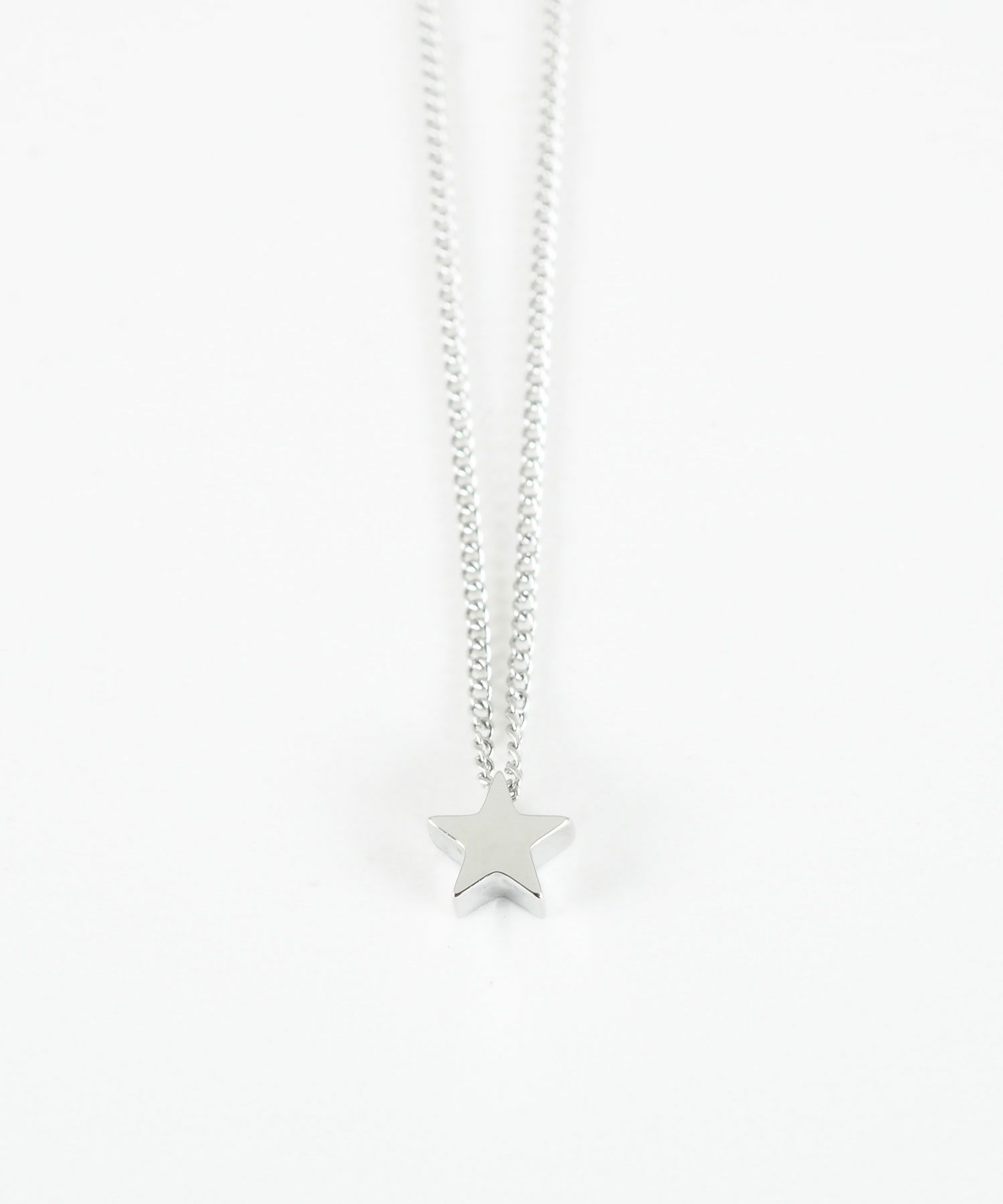 フラットスターステンレスプチペンダント
