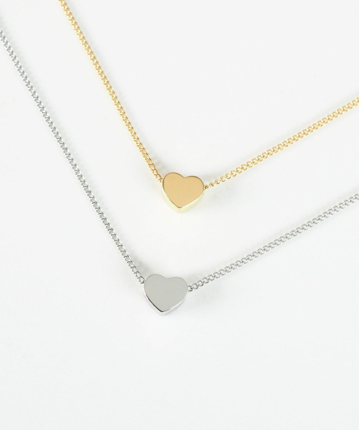 フラットハートステンレスプチペンダント