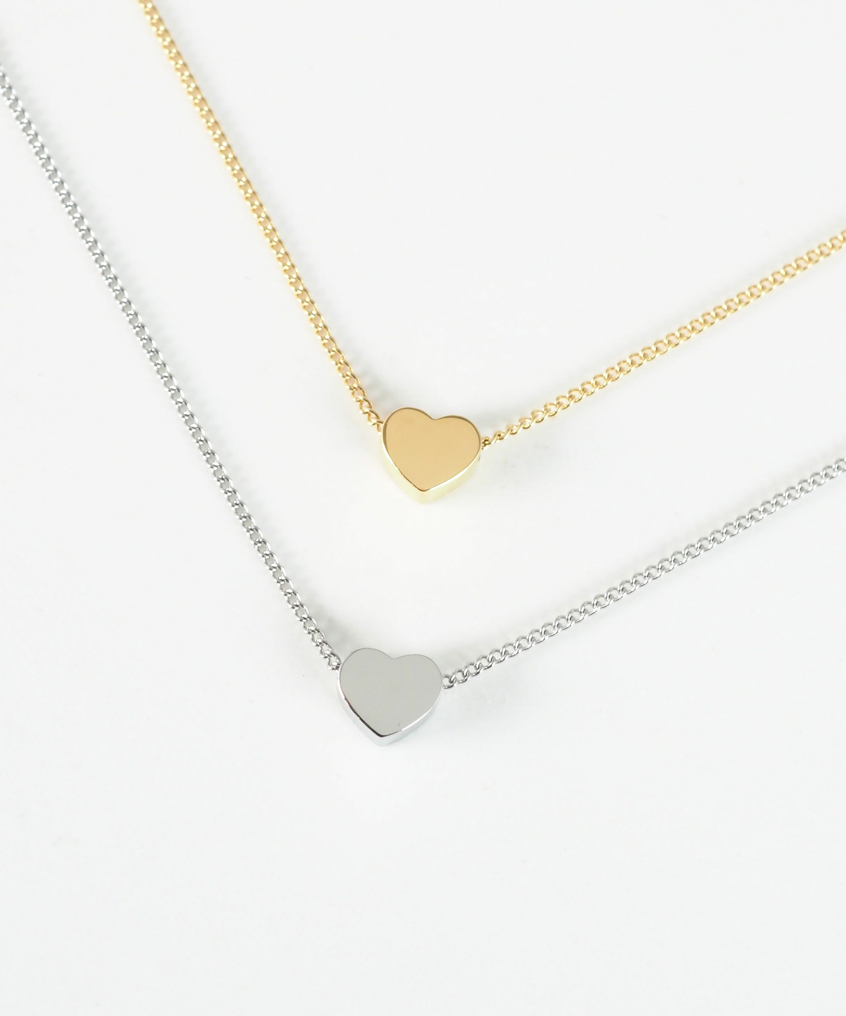 フラットハートステンレスプチペンダント
