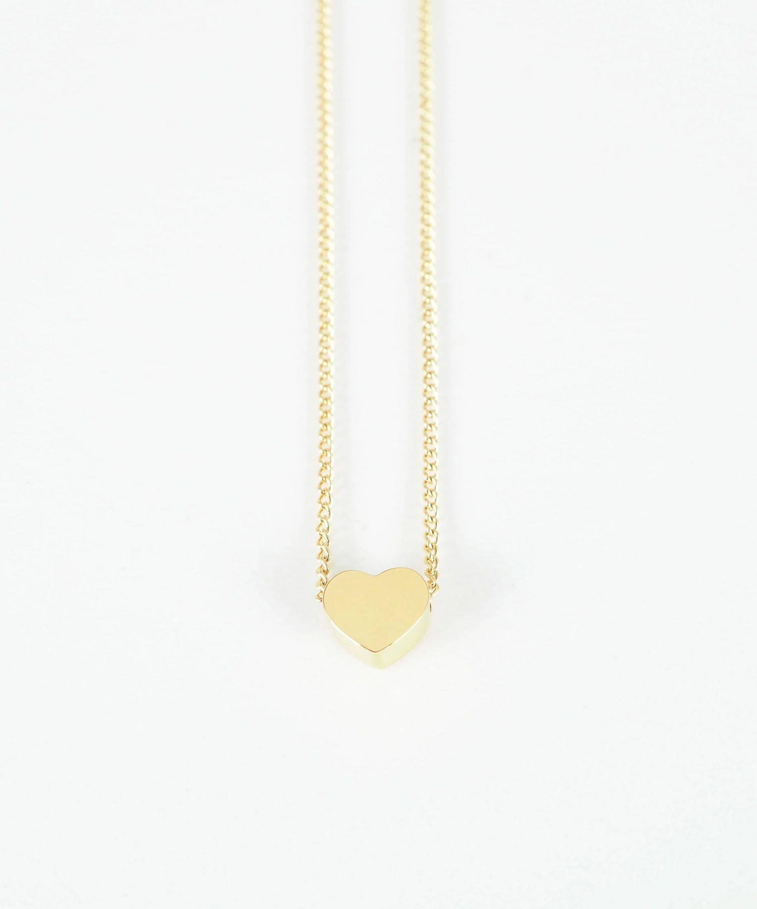 フラットハートステンレスプチペンダント