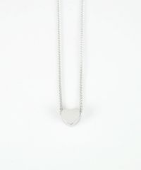 フラットハートステンレスプチペンダント