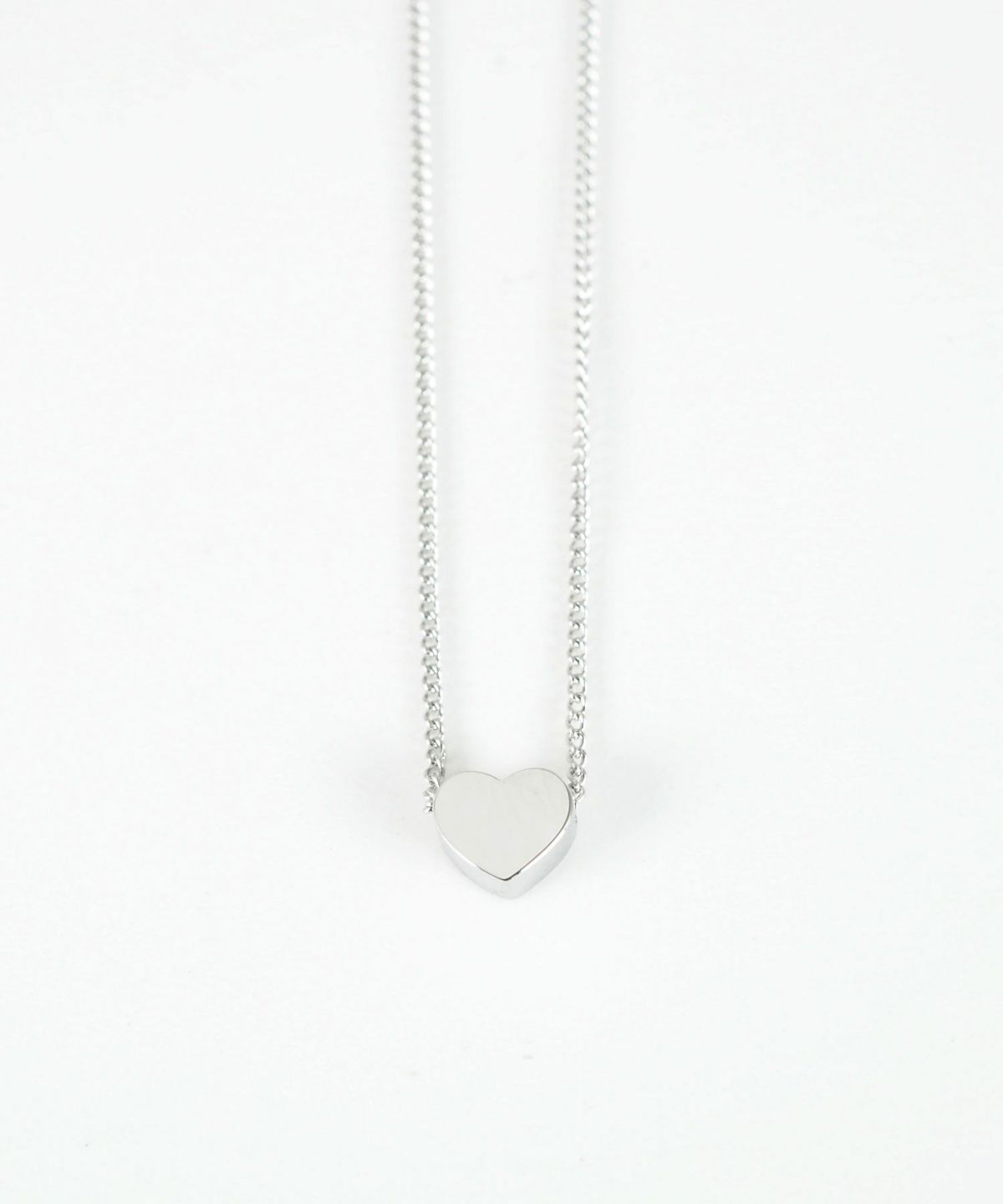フラットハートステンレスプチペンダント
