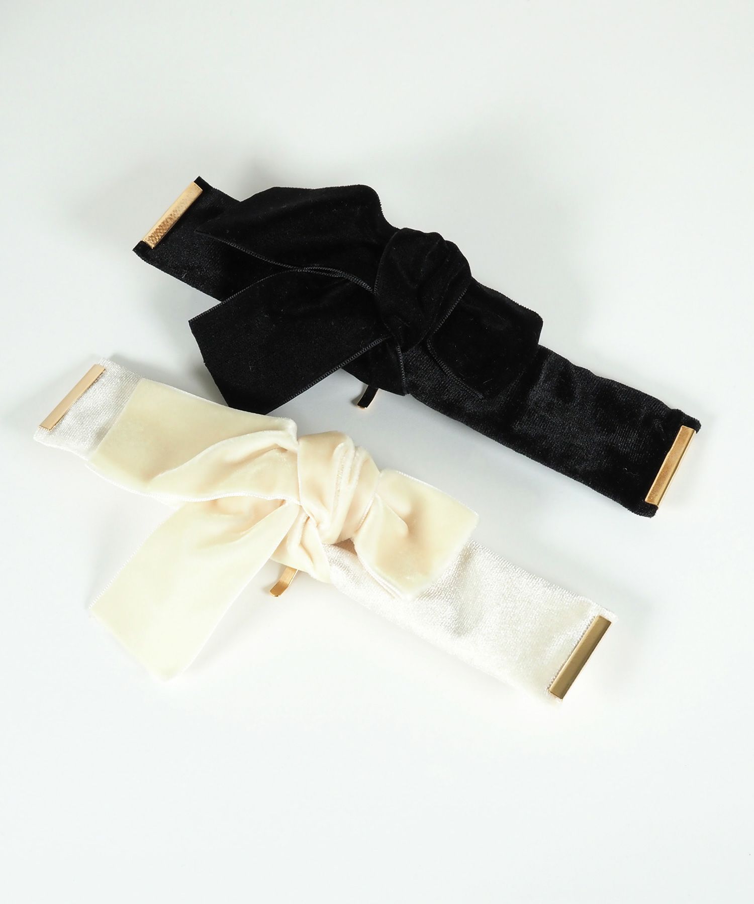 ベロアハーフリボンフック付きシュフィー