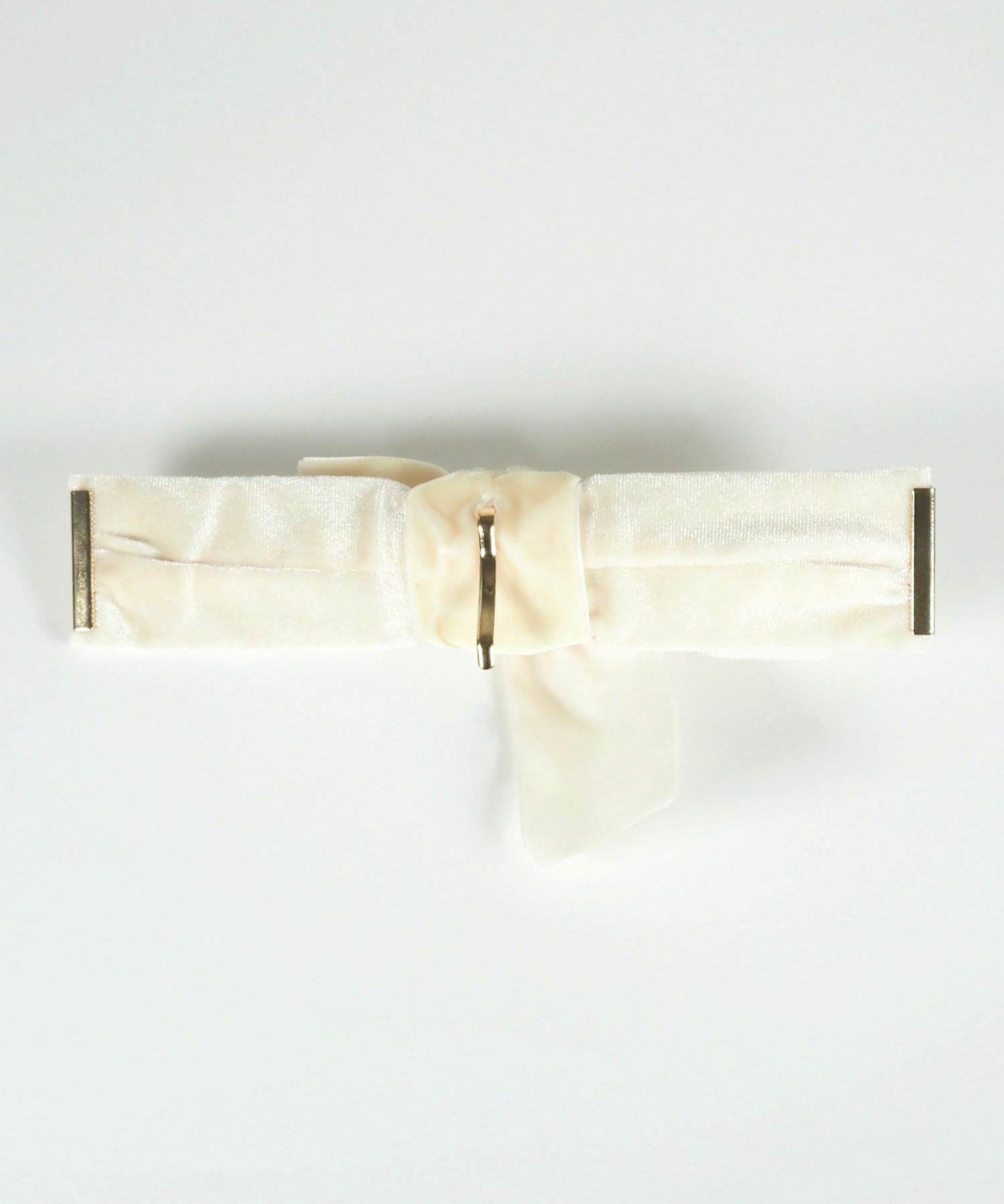 ベロアハーフリボンフック付きシュフィー