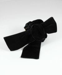 ベロアハーフリボンフック付きシュフィー