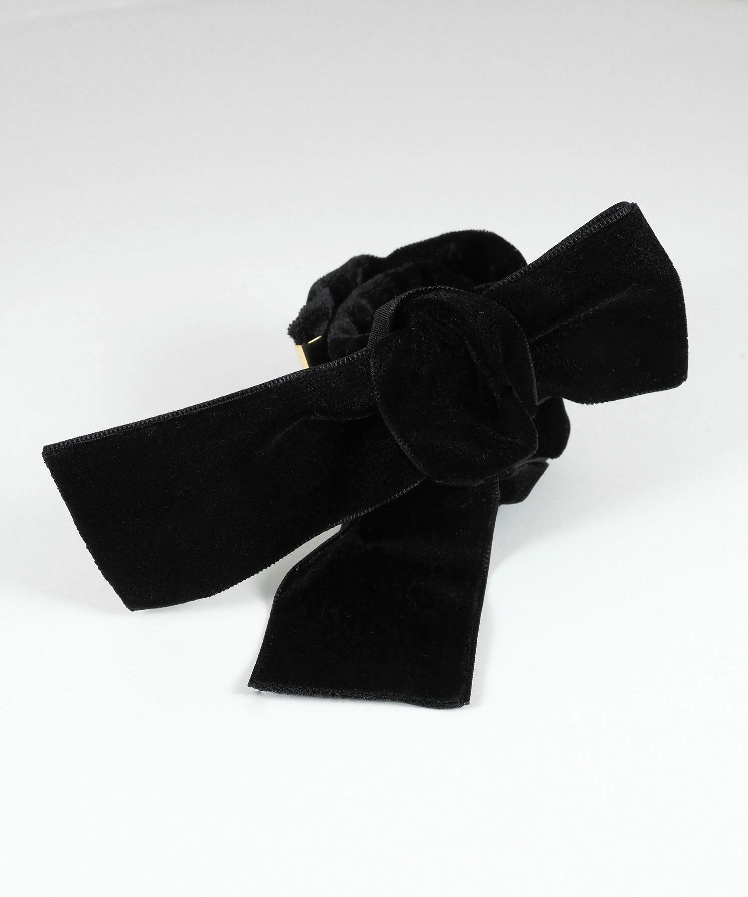 ベロアハーフリボンフック付きシュフィー