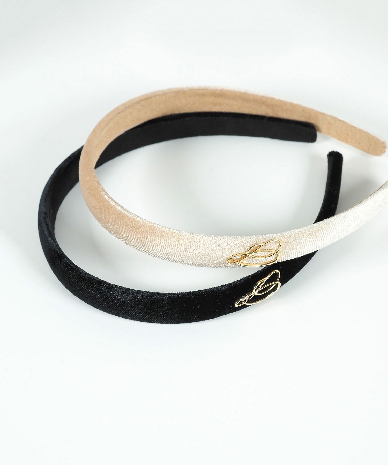 ベロアメタルポイントカチューシャ