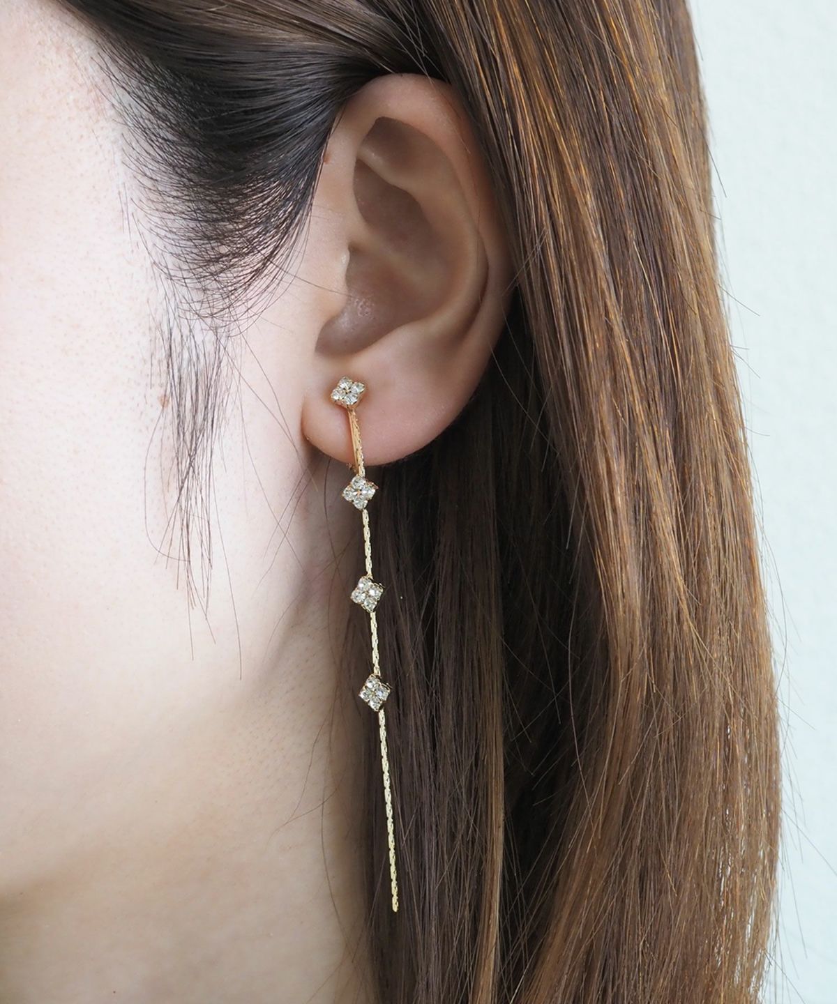 ダイヤストーンイヤリング