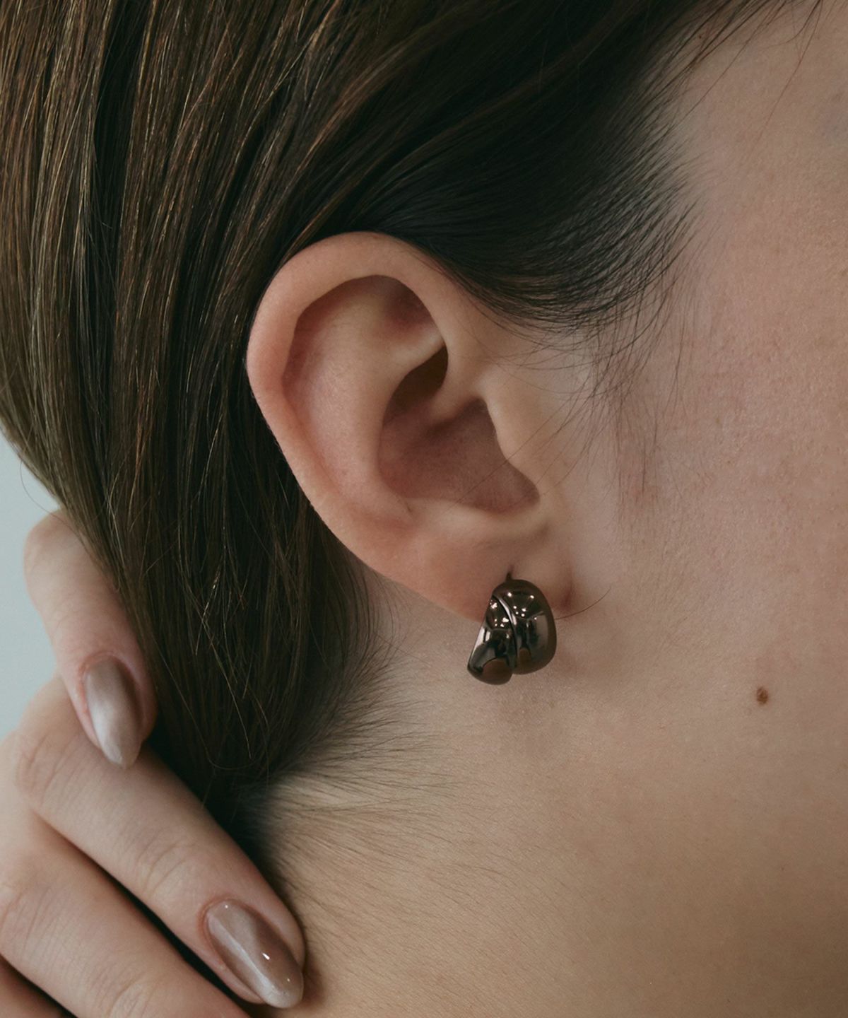 クロスラインチタンポストピアス