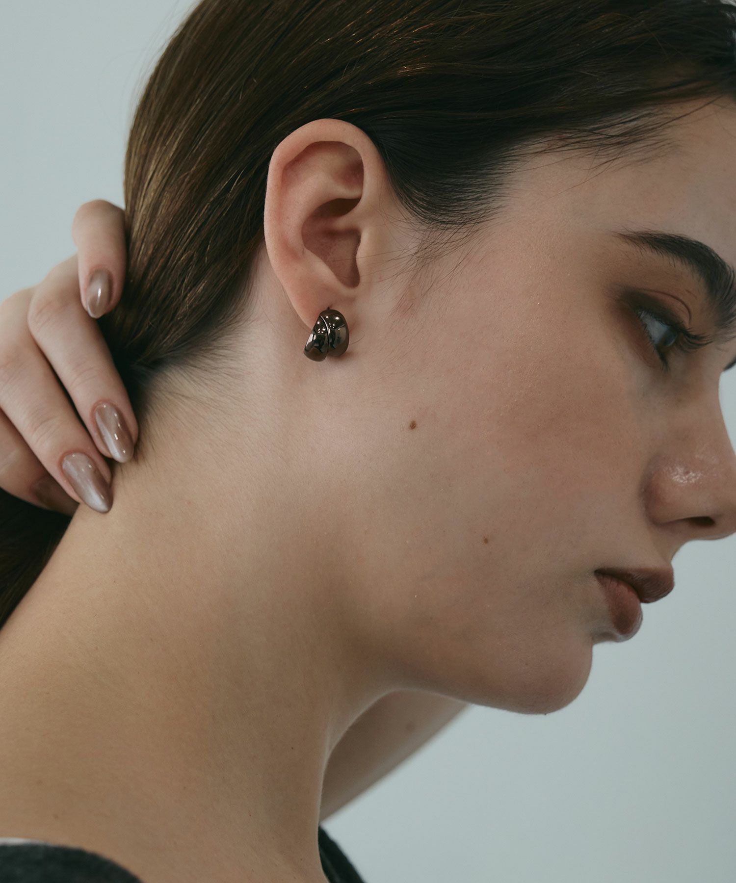 クロスラインチタンポストピアス