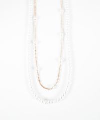 プチパール2連ネックレス