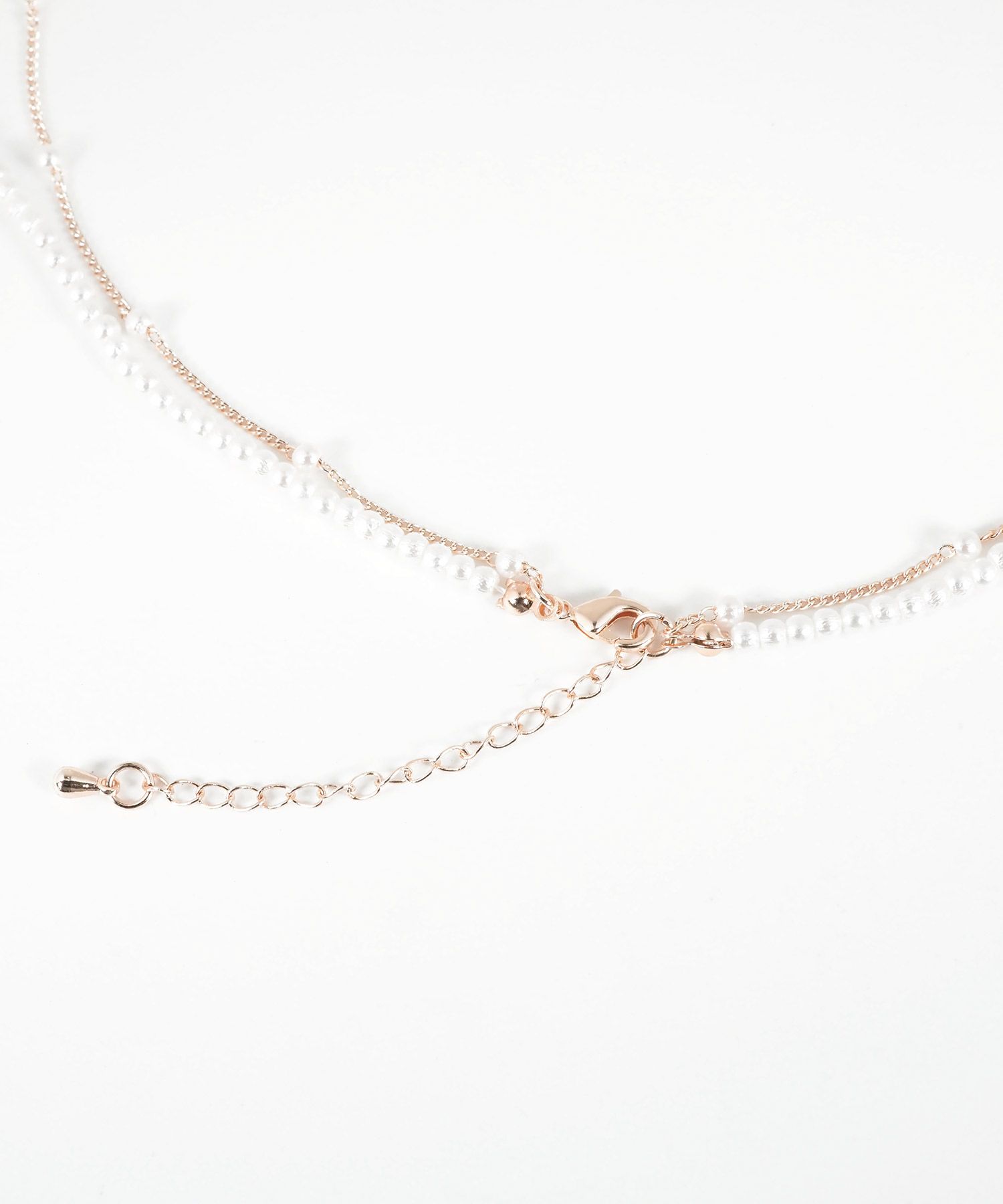 プチパール2連ネックレス