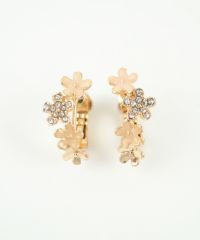 ４連フラワーIMFスプリングイヤリング