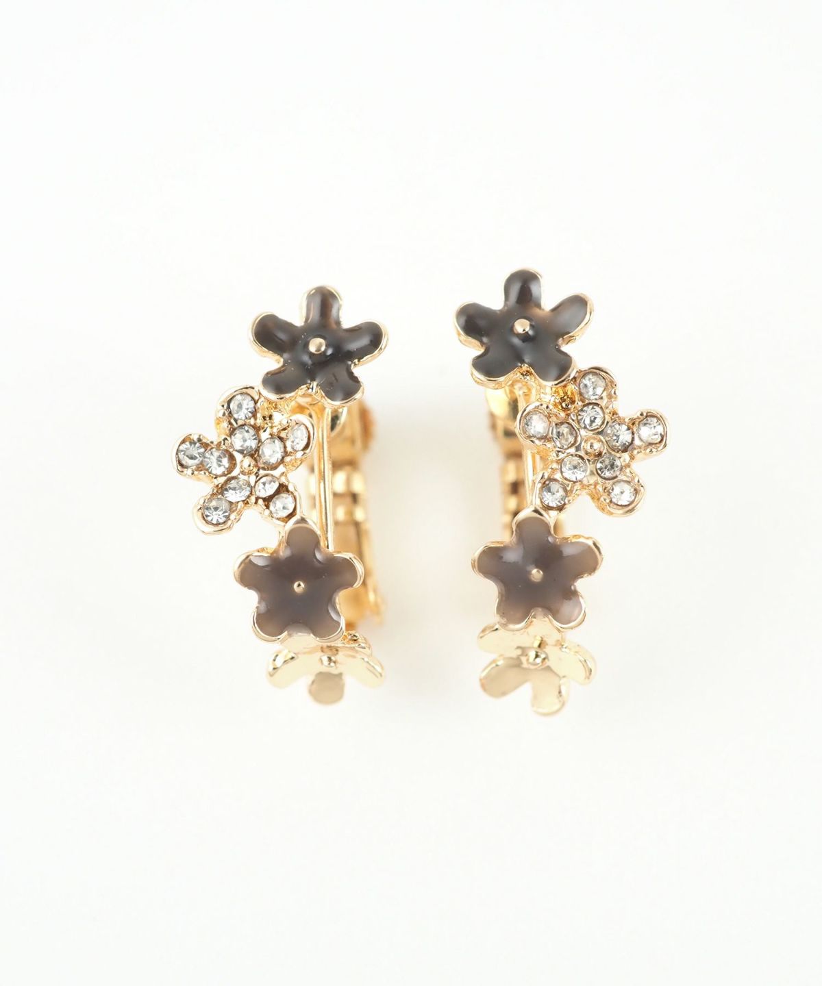 ４連フラワーIMFスプリングイヤリング