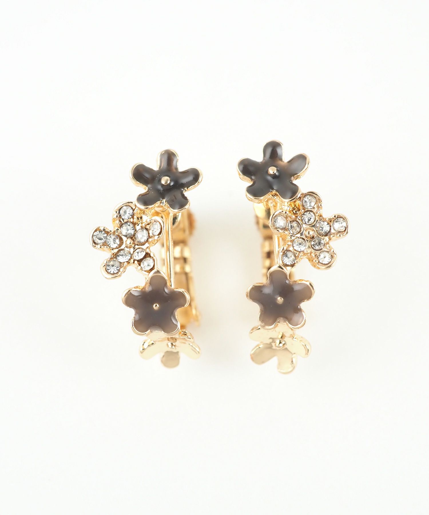 ４連フラワーIMFスプリングイヤリング