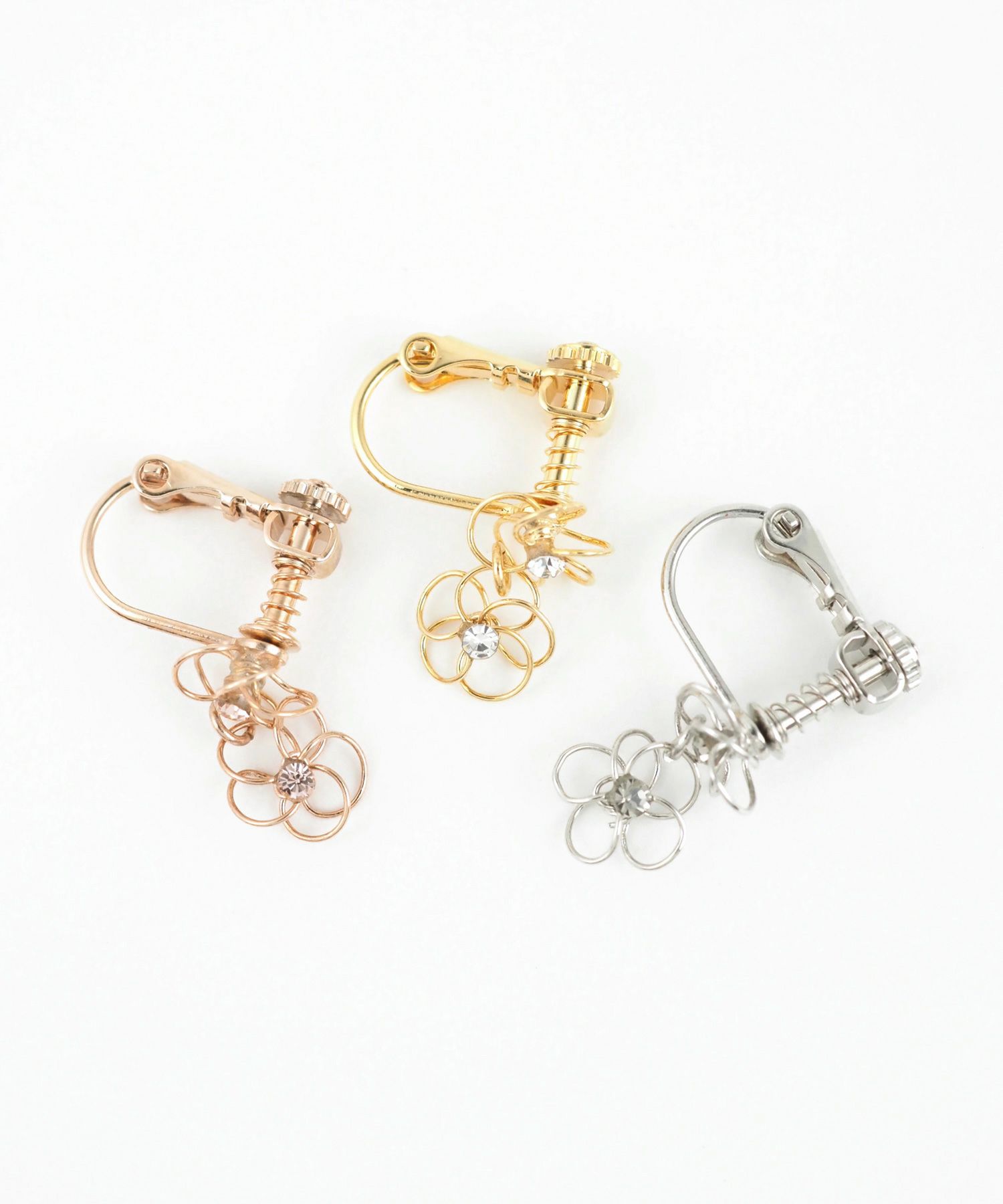 2連ワイヤーフラワーIMFスプリングイヤリング | 【公式】MUK ONLINE