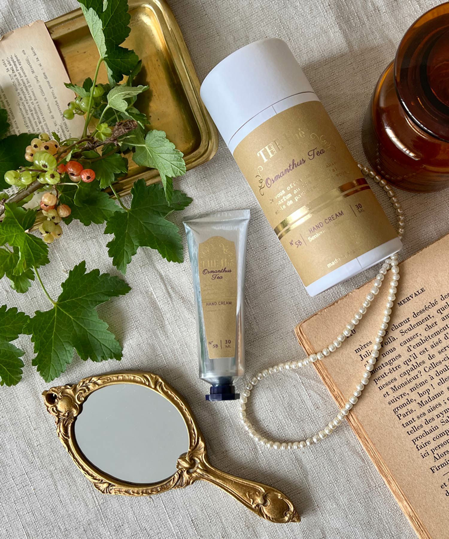 オスマンサスティー ハンドクリーム