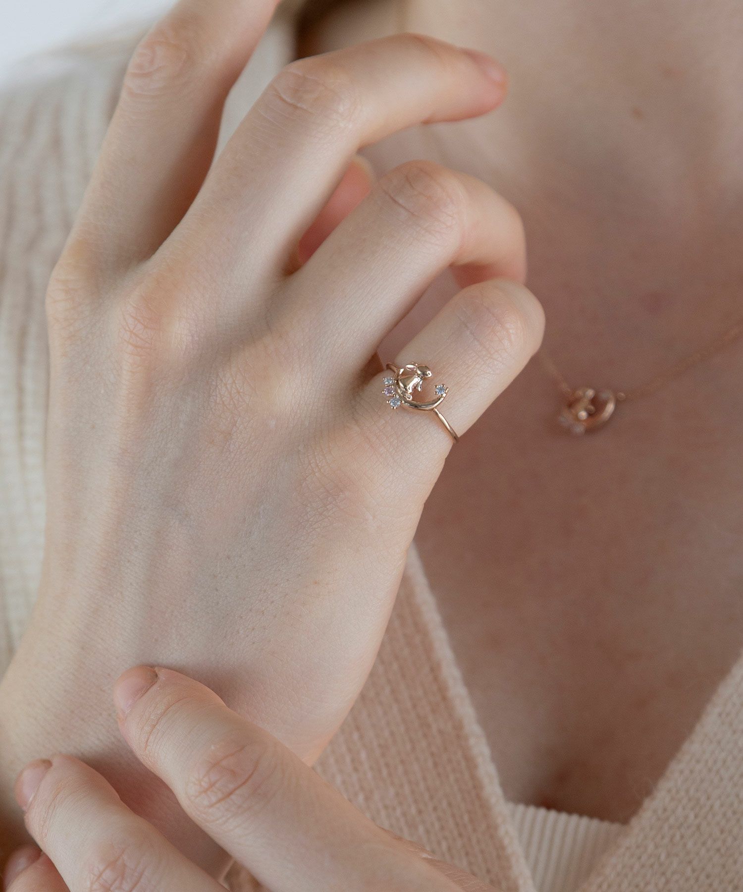 ルナラビットリング【MUK shady sophy】