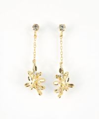 キンモクセイチェーンチタンポストピアス【MUK shady sophy】