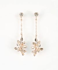 キンモクセイチェーンチタンポストピアス【MUK shady sophy】