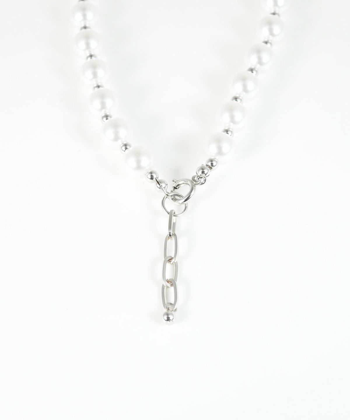 パール×メタルボールショートネックレス【MUK voyalibre】