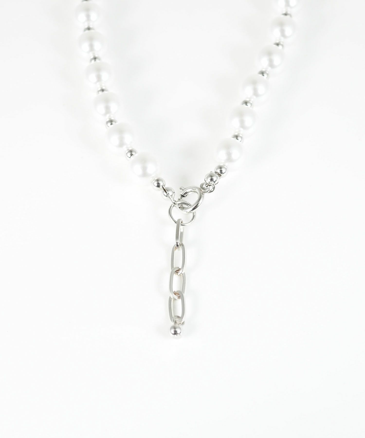 パール×メタルボールショートネックレス【MUK voyalibre】