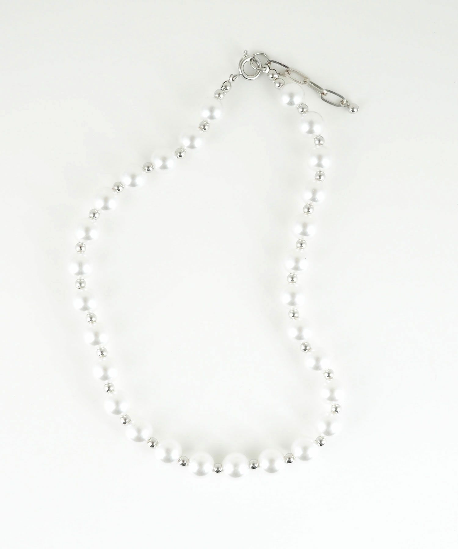 パール×メタルボールショートネックレス【MUK voyalibre】