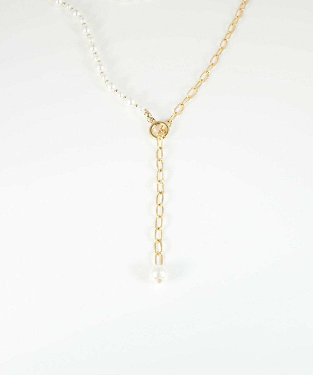 パール×メタルボールロングネックレス【MUK voyalibre】