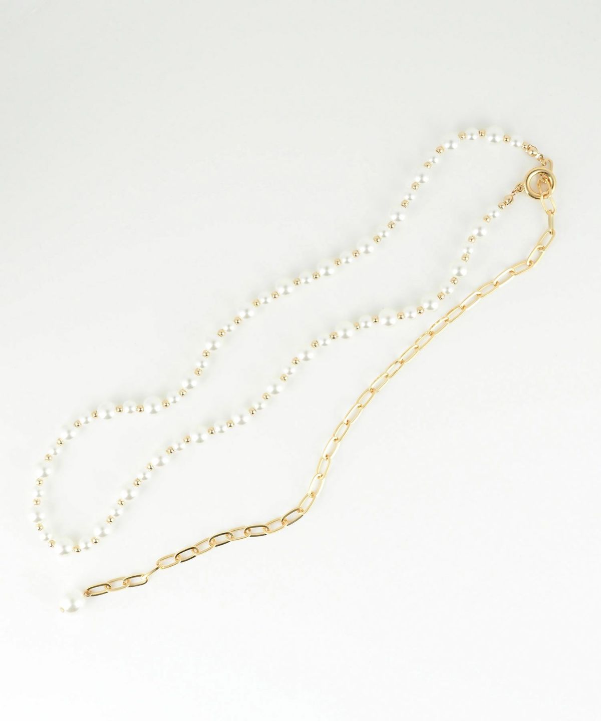 パール×メタルボールロングネックレス【MUK voyalibre】