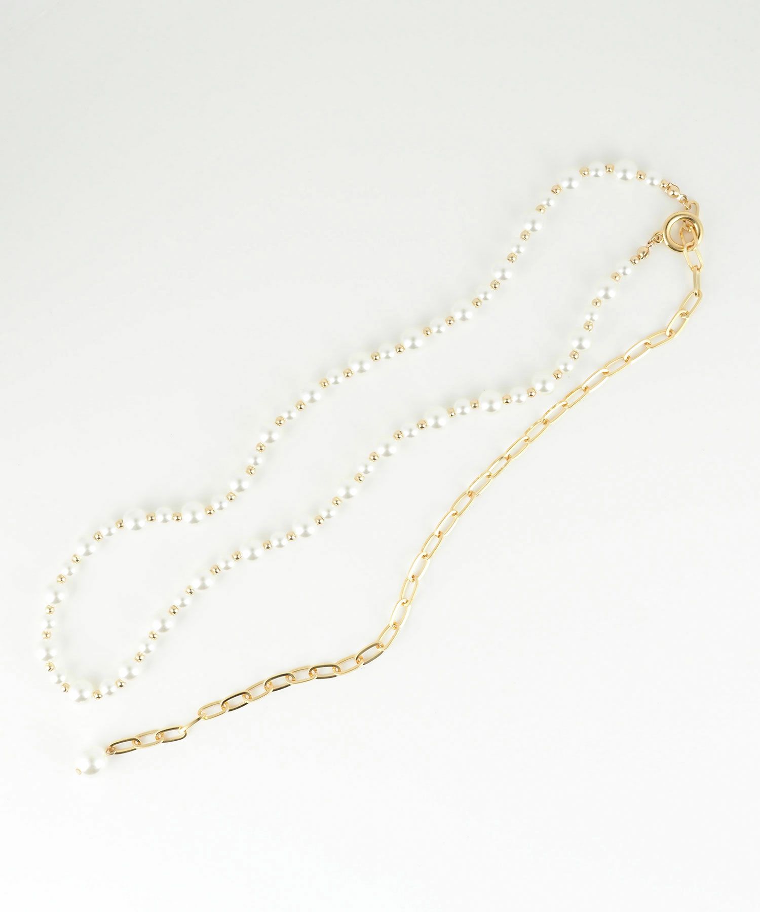 パール×メタルボールロングネックレス【MUK voyalibre】