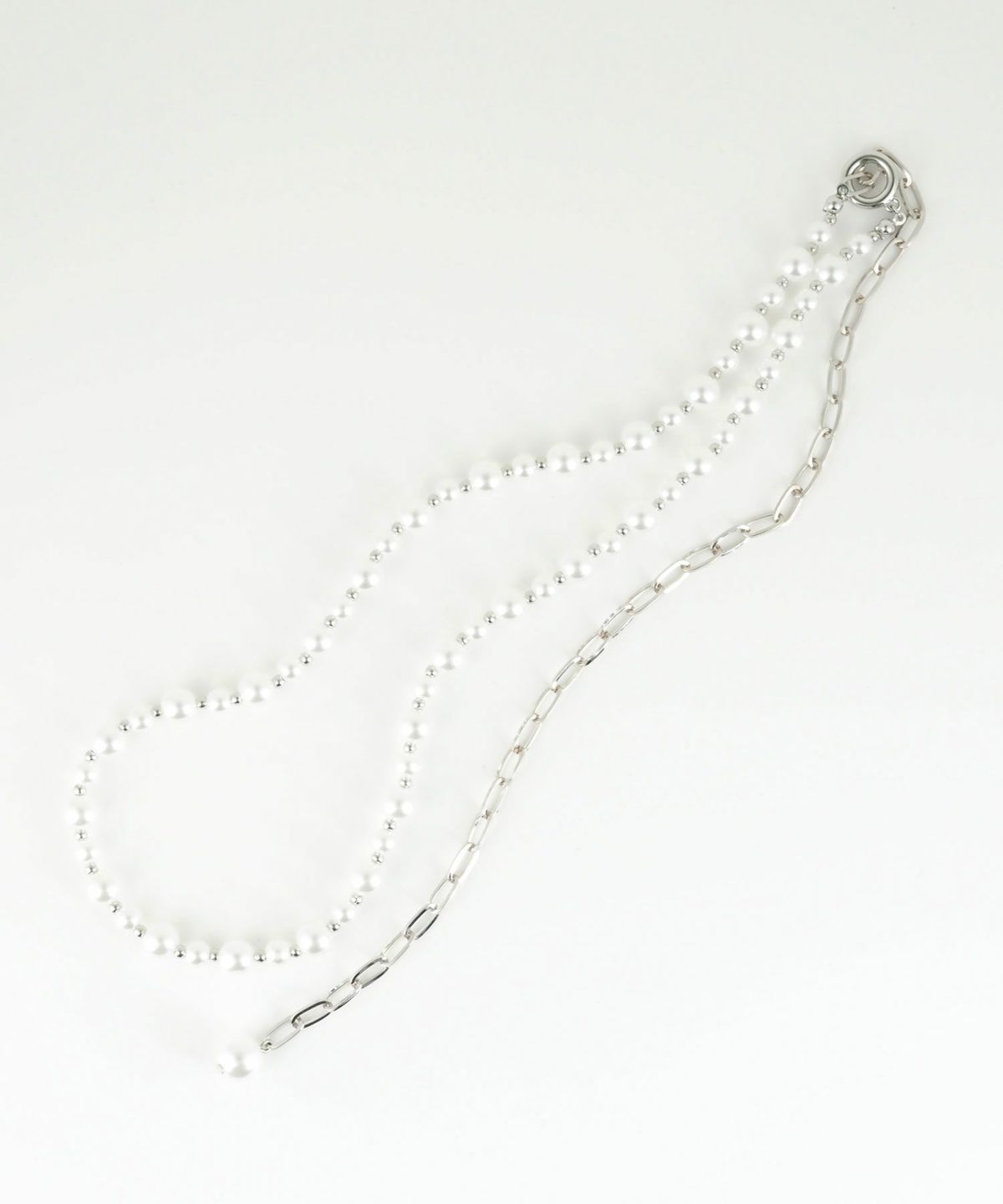 パール×メタルボールロングネックレス【MUK voyalibre】