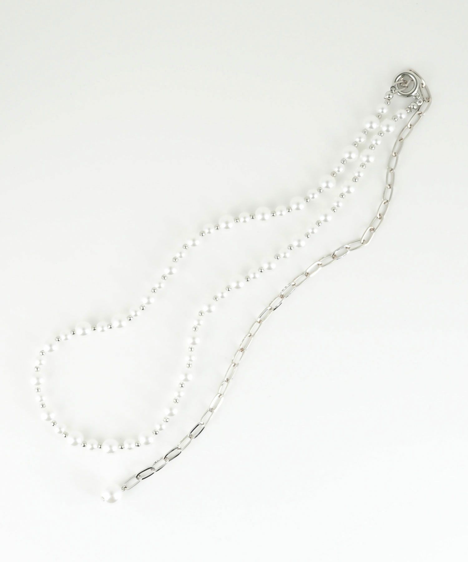 パール×メタルボールロングネックレス【MUK voyalibre】