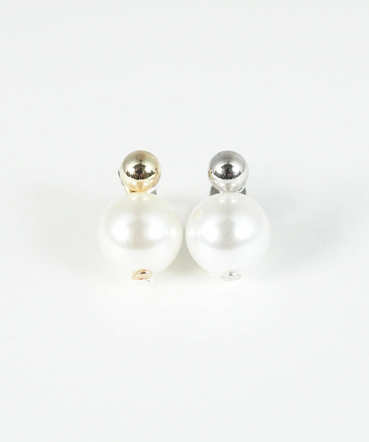 パール×メタルボールピアス【MUK voyalibre】