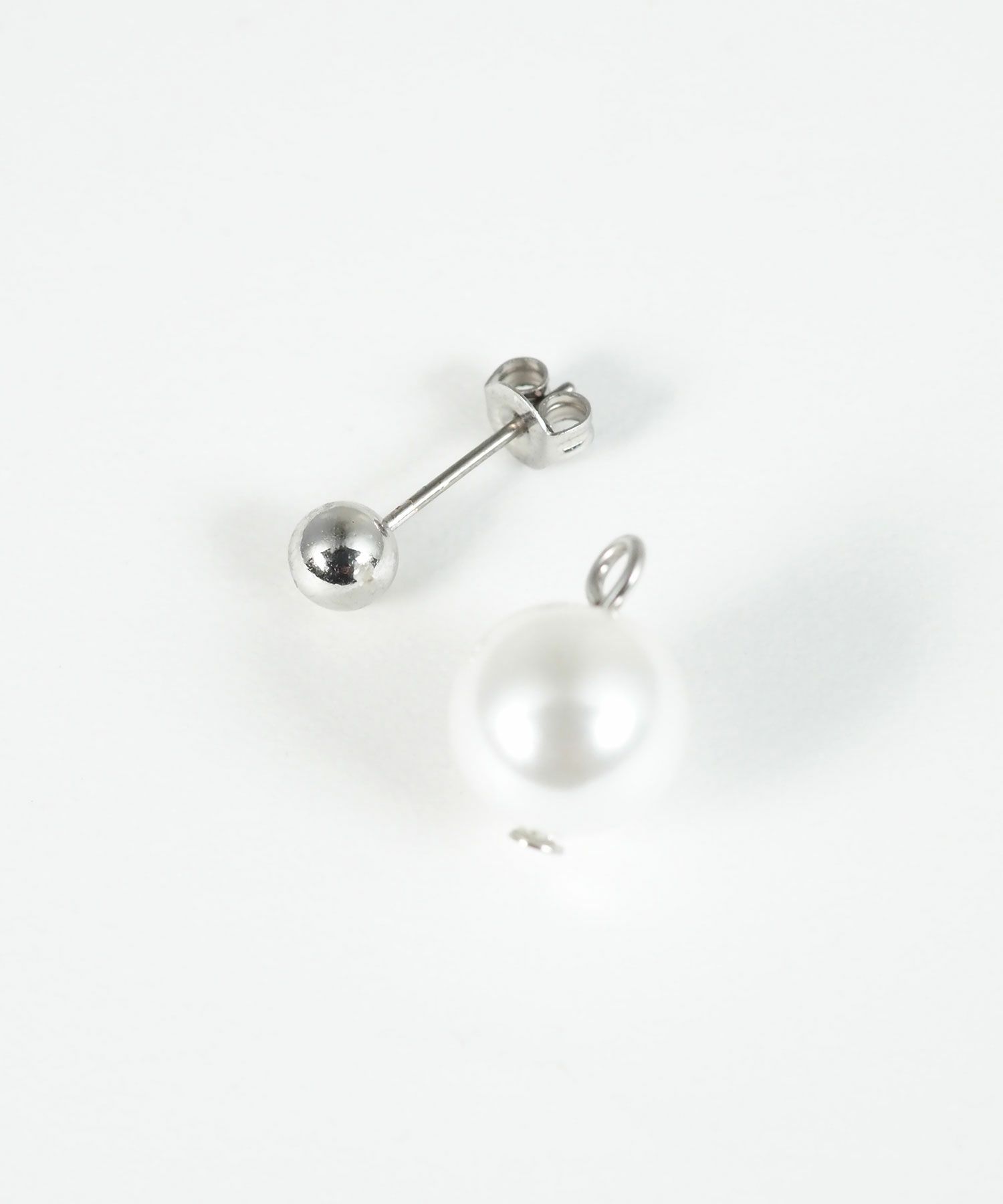 パール×メタルボールピアス【MUK voyalibre】