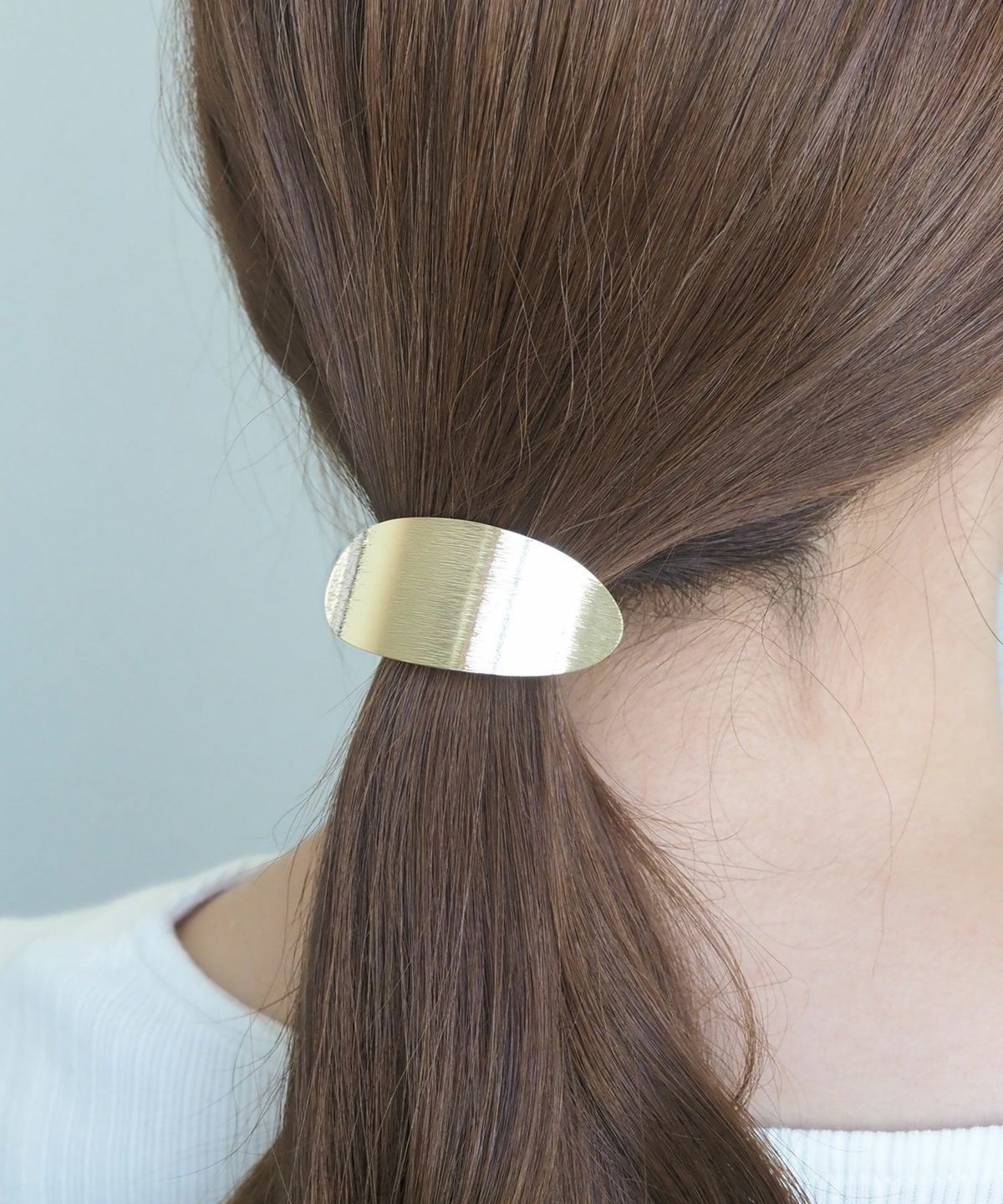 シンプルオーバルメタルポニー