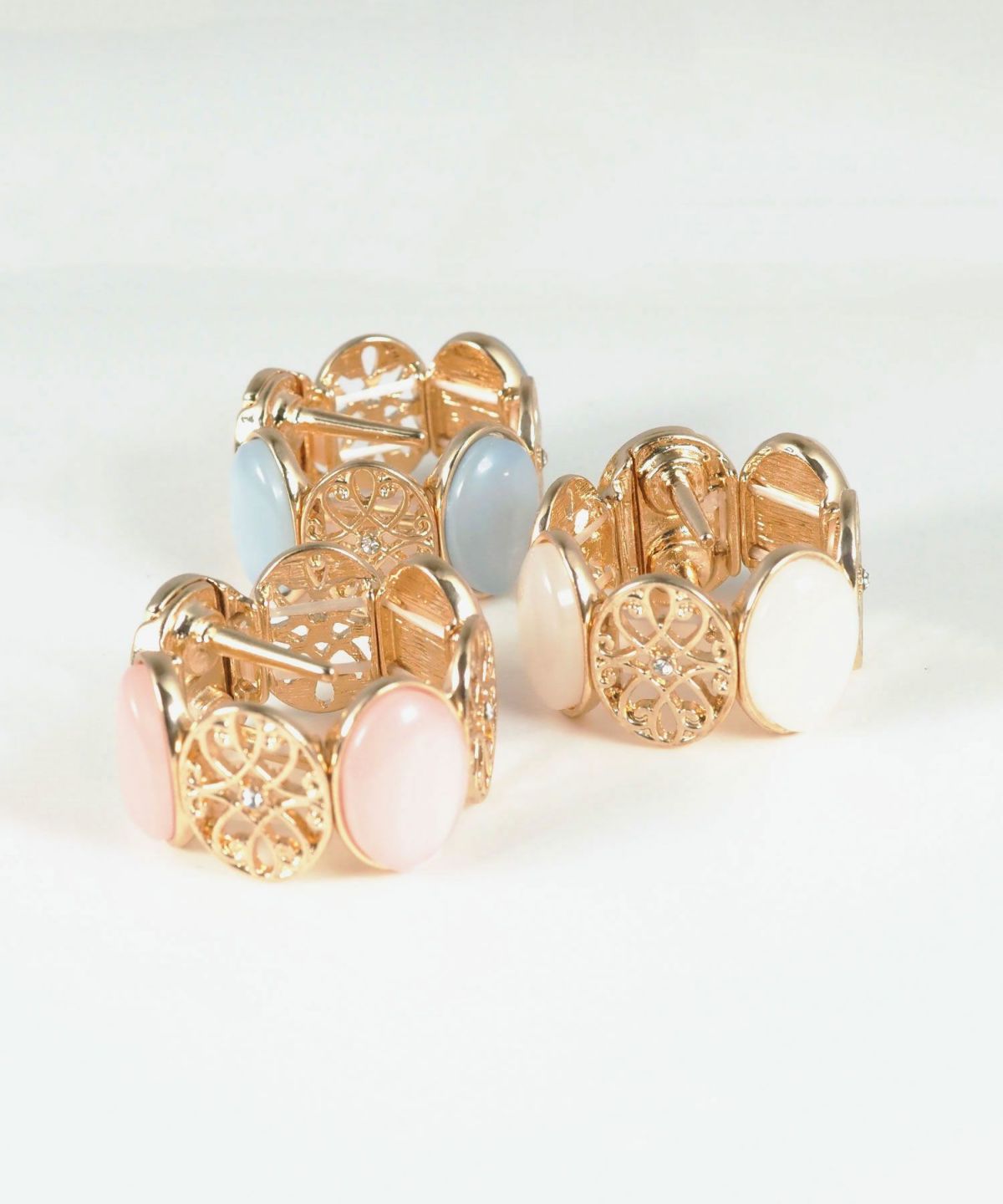 オーバルビジューレースへアリエル