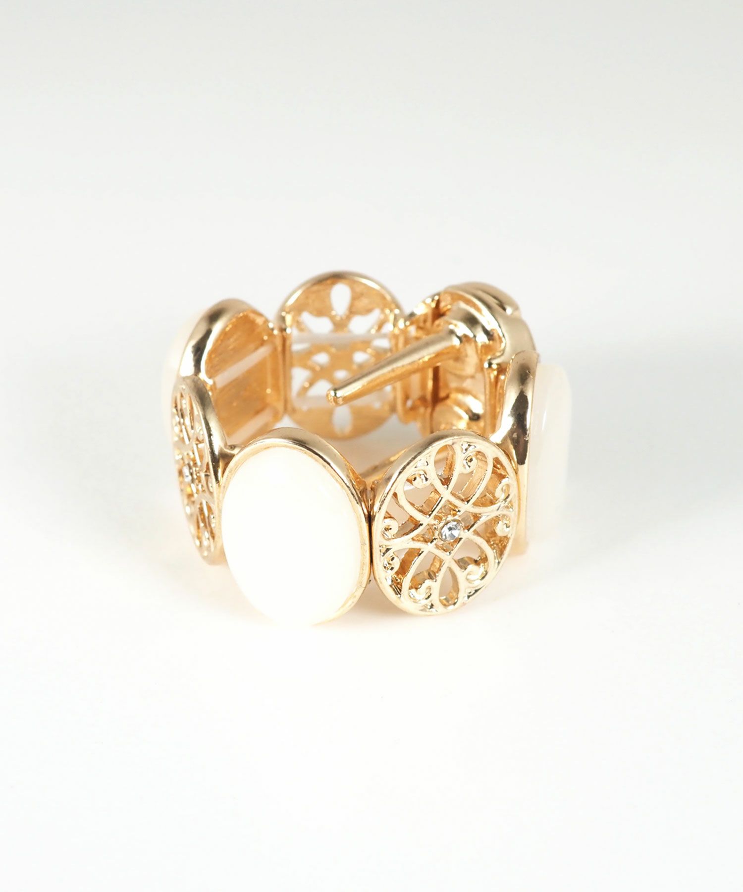 オーバルビジューレースへアリエル