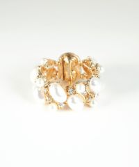 オーバルパールビジューミニへアリエル