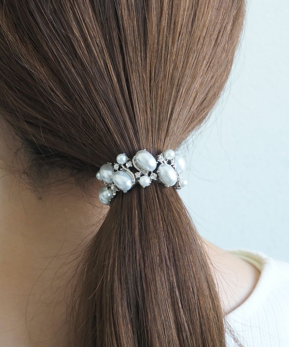 オーバルパールビジューミニへアリエル