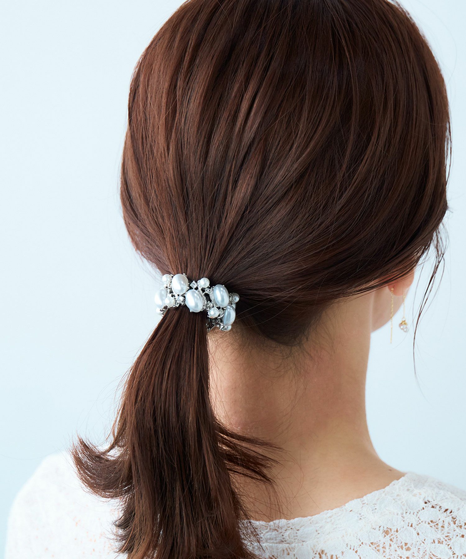 オーバルパールビジューミニへアリエル